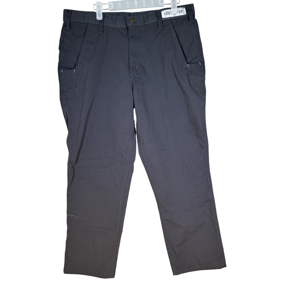 Carhartt Pants Mens 34x28 Gray Relaxed Fit Ripstop Cargo Outdoor Workwear